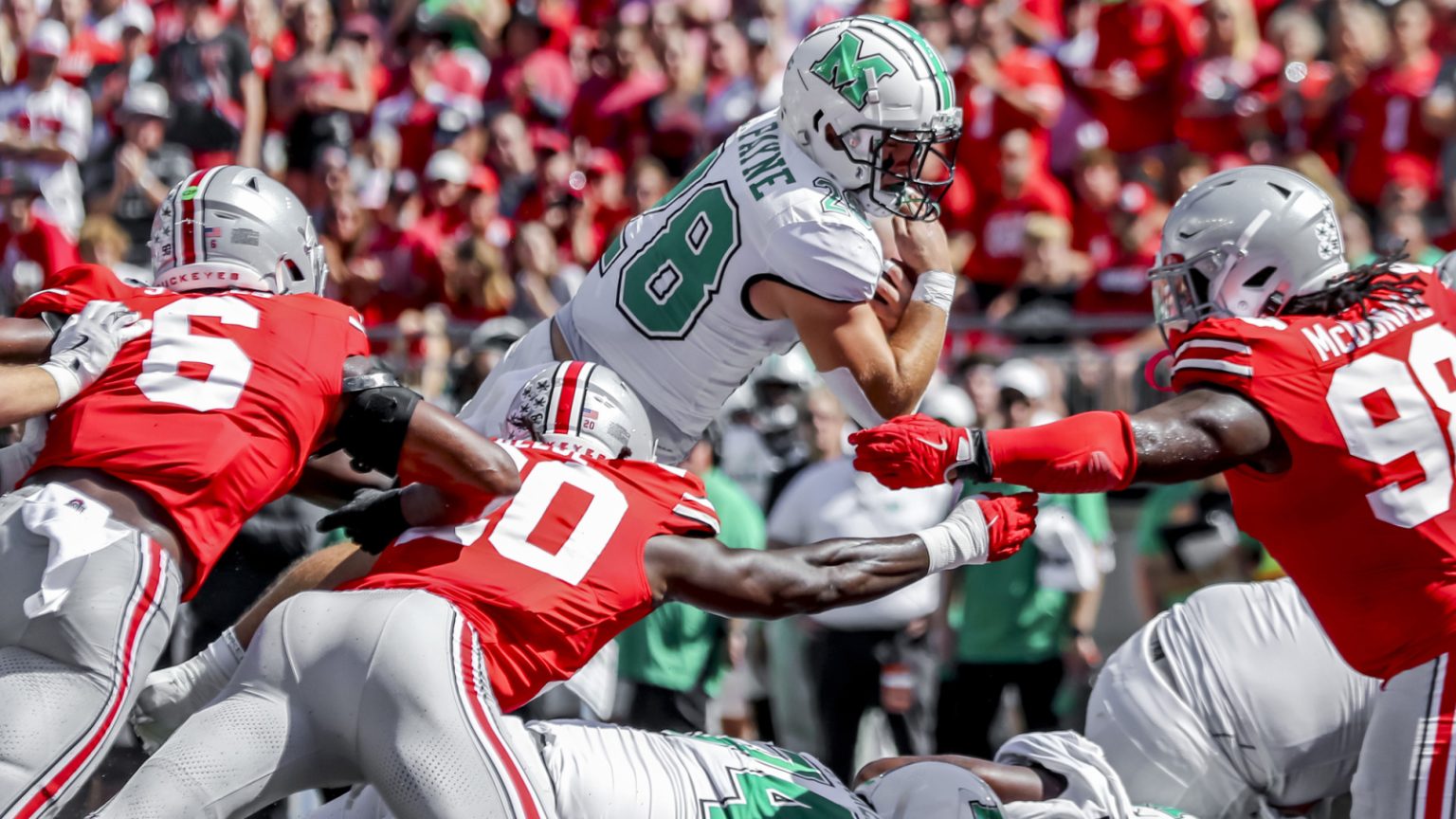 Watch: Ohio State lastly permits first TD of season to Marshall