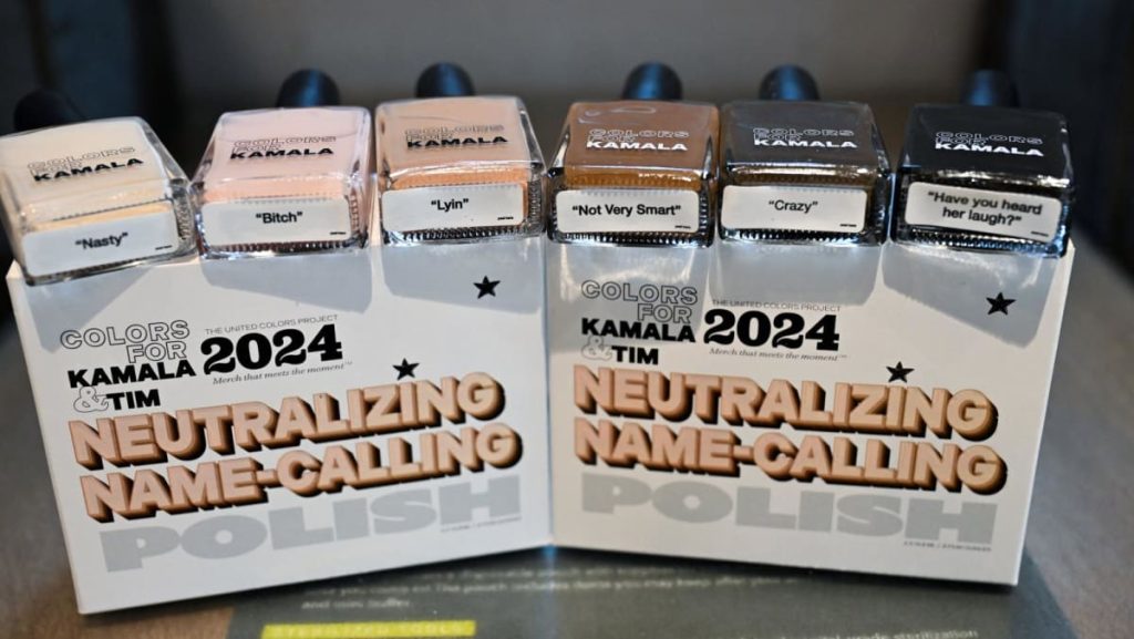 Harris followers claw for victory with Kamala-themed nail polishes Harris followers claw for victory with Kamala-themed nail polishes