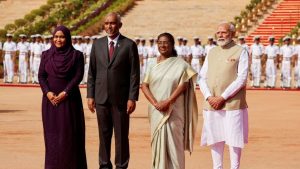 Maldives chief in India to restore frail ties