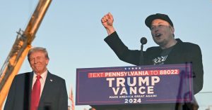 Elon Musk Spoke at a Trump Rally, Referenced ‘Darkish MAGA,’ and Urged Supporters to Vote