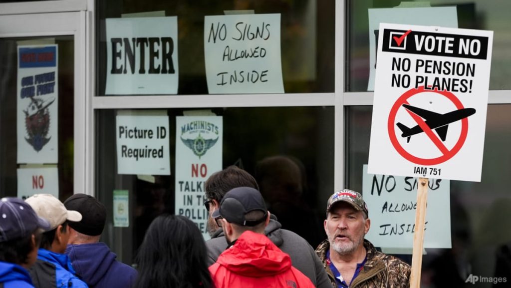 Boeing strike barrels on as employees reject wage deal