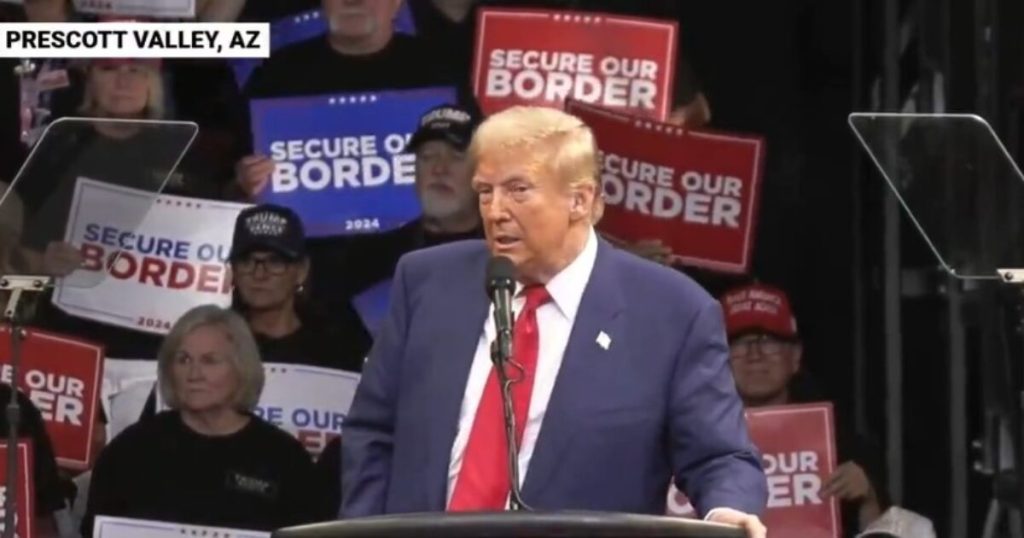President Trump Points Warning in Prescott Valley, Arizona Speech, “If Kamala Will get 4 Extra Years, the Total Nation Will Be Turned Right into a Migrant Camp” (VIDEO) | The Gateway Pundit President Trump Points Warning in Prescott Valley, Arizona Speech, “If Kamala Will get 4 Extra Years, the Total Nation Will Be Turned Right into a Migrant Camp” (VIDEO) | The Gateway Pundit