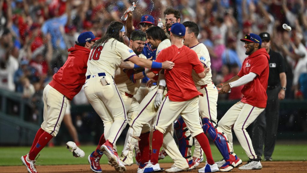 Watch: Phillies slugger delivers walk-off hit in NLDS Recreation 2