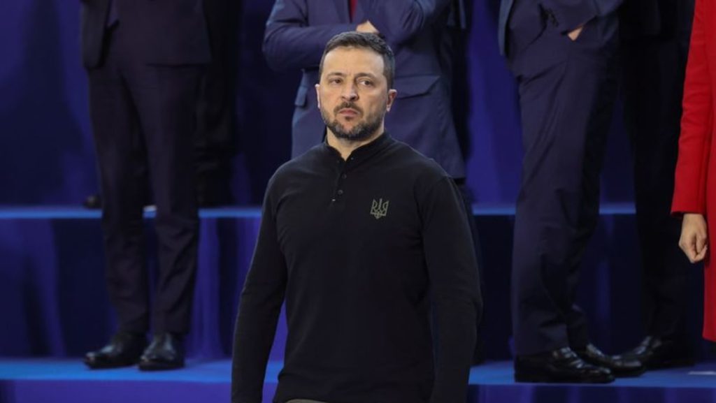 Zelenskiy tells European summit ‘peace by means of power’ is required now