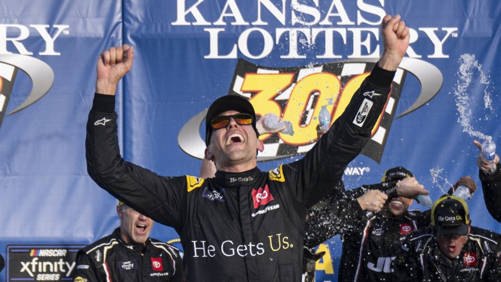 Aric Almirola wins Martinsville race as tempers flare