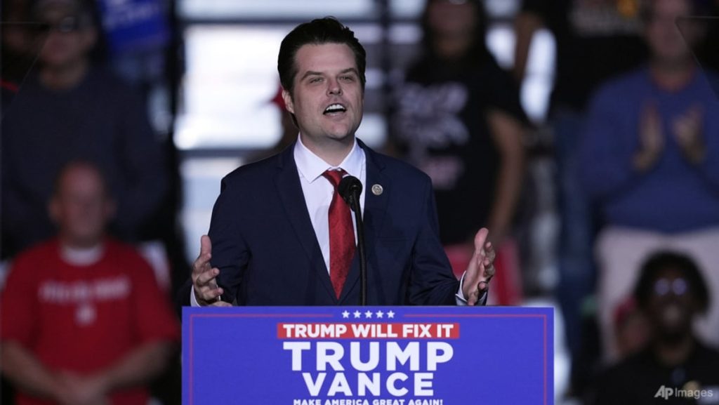 Trump picks firebrand congressman Matt Gaetz for legal professional basic