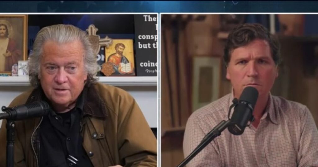 Struggle Room Founder Steve Bannon and Tucker Carlson on 2024 Election “Trump is the Selection of the Nation. In a Free and Truthful Election, With out Dishonest, He Would Win” (VIDEO) | The Gateway Pundit