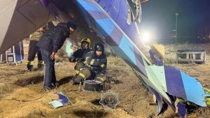 Passenger from Azerbaijan crash says he heard loud bang earlier than aircraft went down