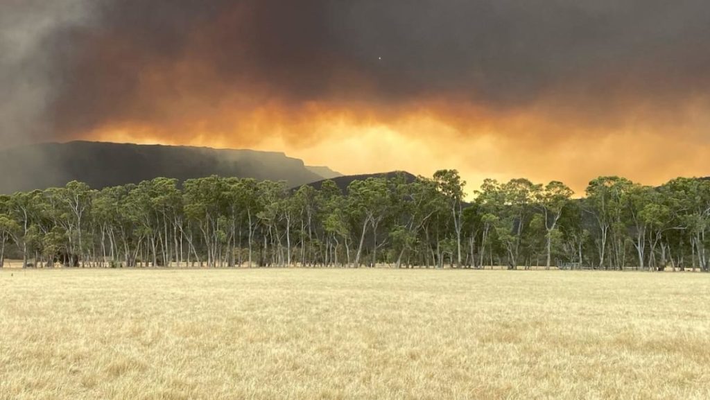 Out-of-control Australia bushfire will burn for days, officers say