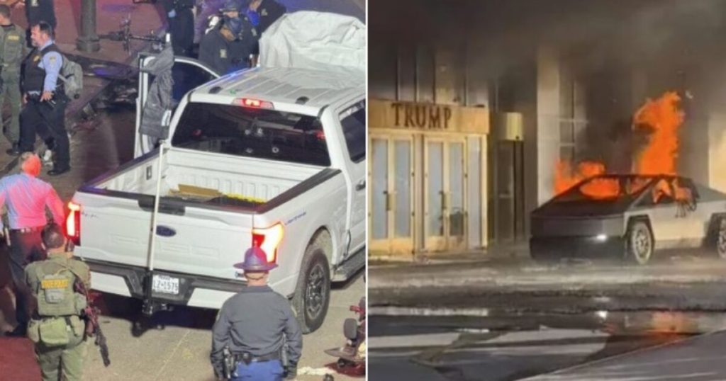 Cybertruck That Exploded Outdoors Trump Vegas Lodge Contained Bomb and/or Fireworks — Was Rented from Turo, the Identical App New Orleans Terrorist Used | The Gateway Pundit