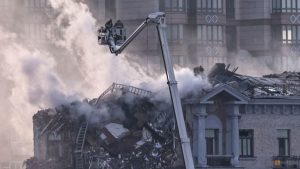 Russia launches New Yr drone strike on Kyiv, officers say