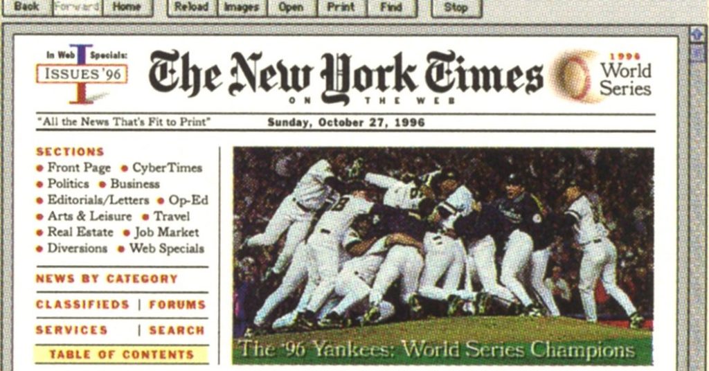 How the New York Instances Web site Bought Its URL