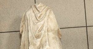 An Historic Headless Statue Is Discovered Amid Trash in Greece