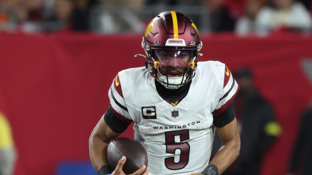 Jayden Daniels shines in his playoff debut for Commanders