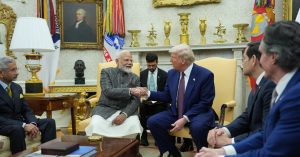 Trump and Modi Shove Disputes Into Background in White Home Go to