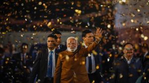 Indian PM’s social gathering celebrates landslide New Delhi win