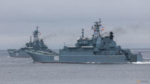 Russian Navy warship holds artillery firing drills in Sea of ​​Japan, Interfax studies