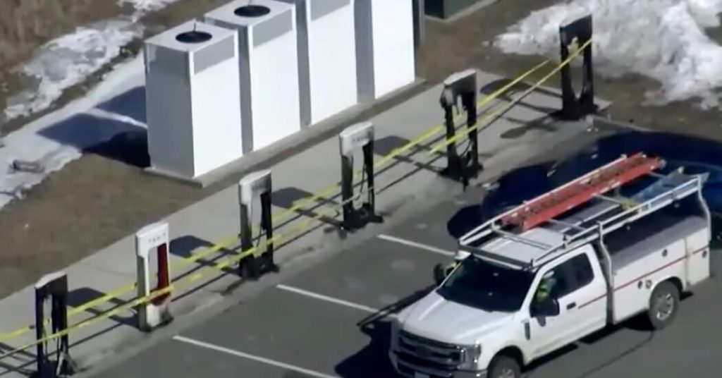 7 Tesla Charging Stations Torched Close to Boston