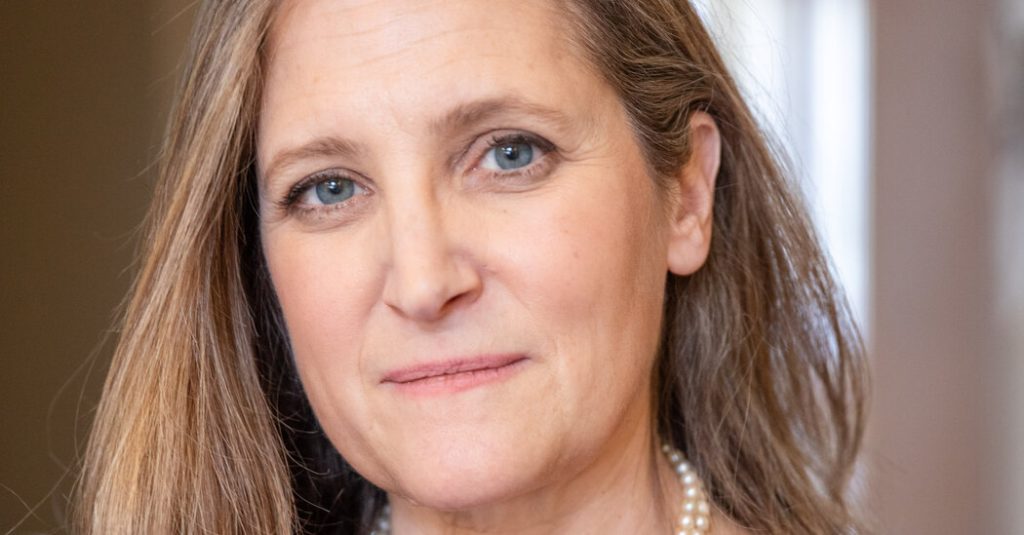 Chrystia Freeland Eyes Justin Trudeau’s Job as Canada’s Liberal Get together Chief