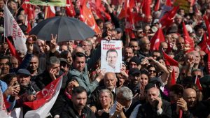 Massive crowds rally in Istanbul over jailing of metropolis’s mayor