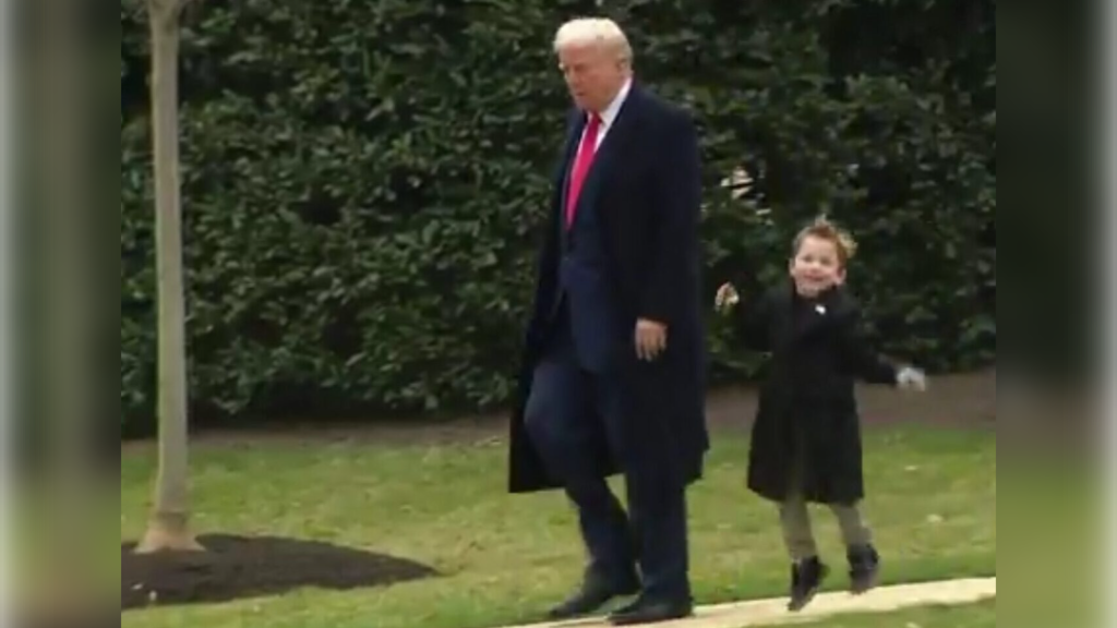 Little X Musk Steals Hearts Strolling With President Trump to Marine One | The Gateway Pundit