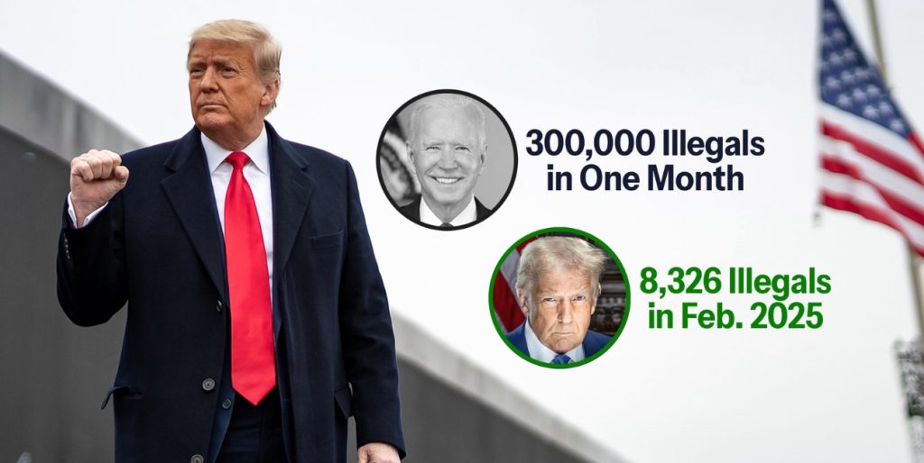 President Trump Broadcasts February Had “The LOWEST Variety of Unlawful Immigrants Making an attempt to Enter Our Nation in Historical past” – 94% Lower From Final February | The Gateway Pundit