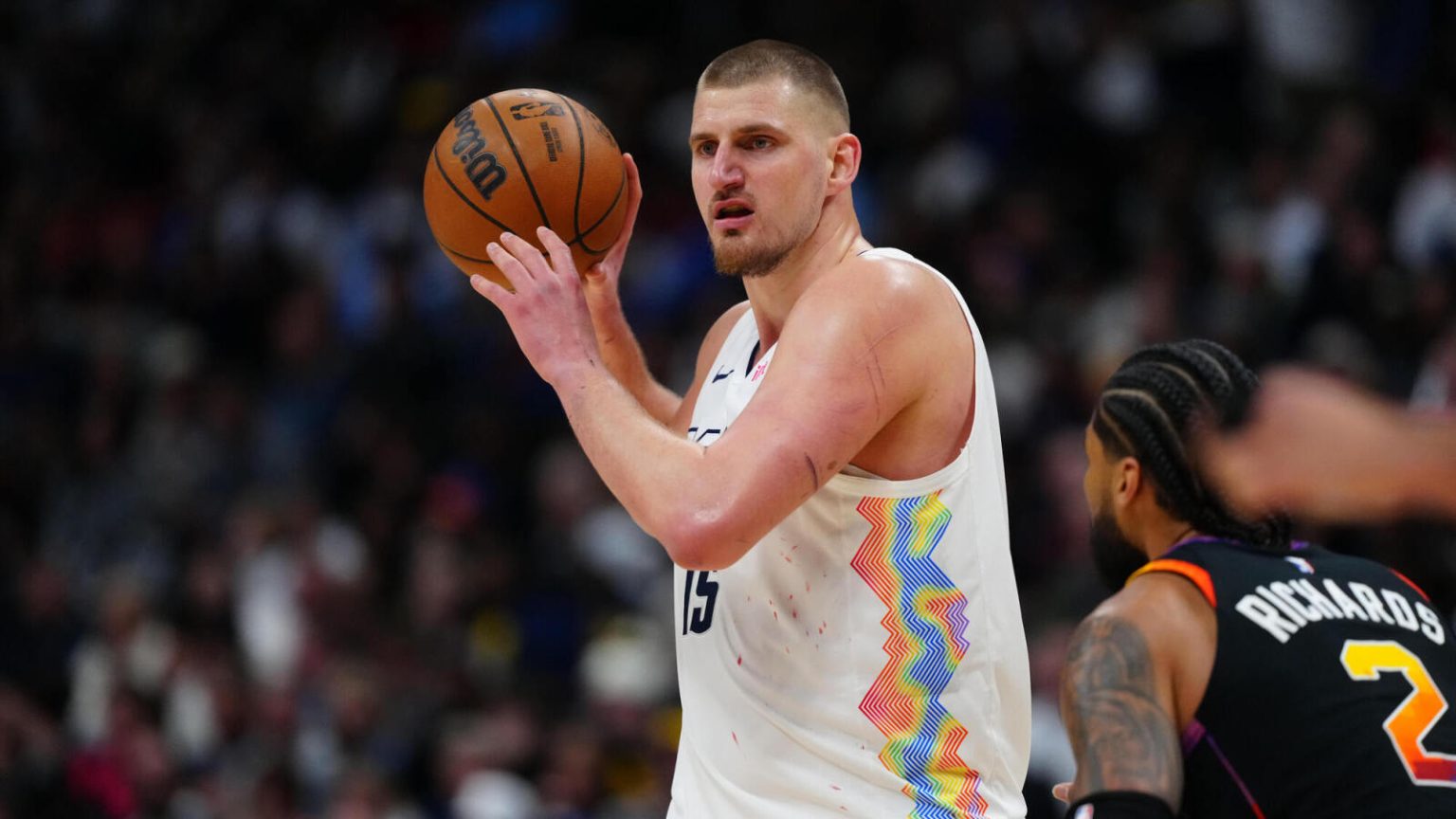 Jokic stays on model throughout interview following historic efficiency