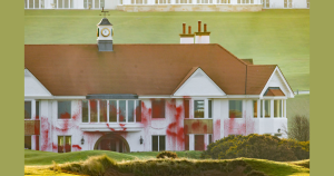 Professional Hamas Agitators Deface Trump Golf Course in Scotland | The Gateway Pundit