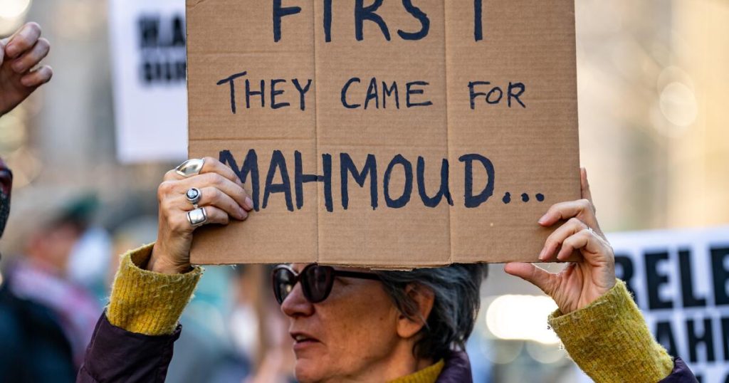Mahmoud Khalil deserves due course of underneath the legislation
