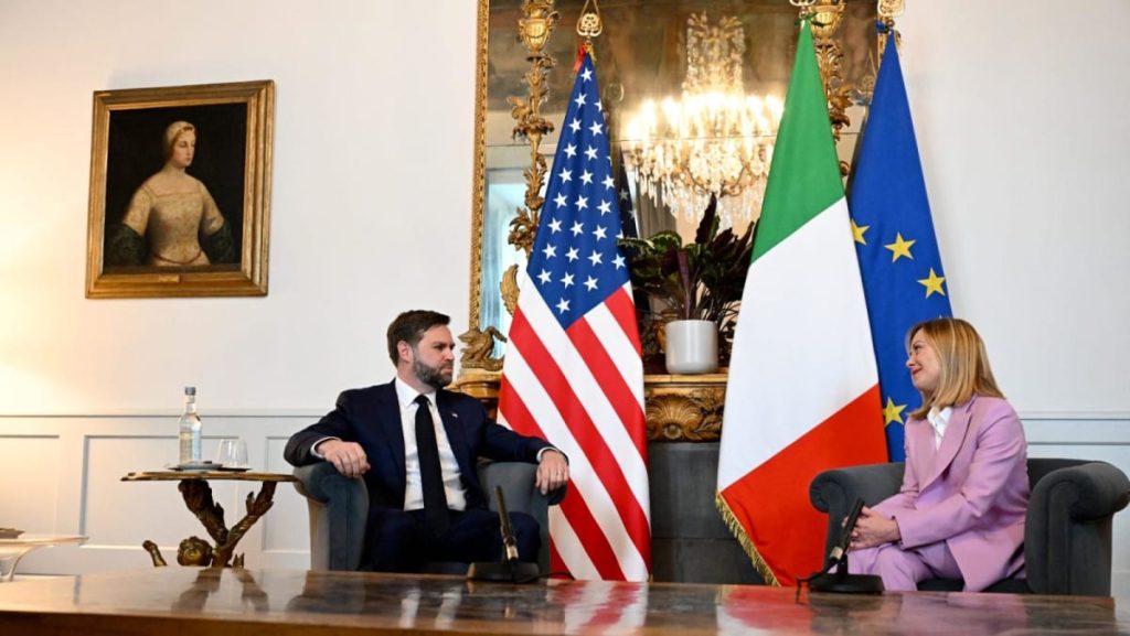 JD Vance meets Meloni in Rome earlier than Easter on the Vatican JD Vance meets Meloni in Rome earlier than Easter on the Vatican