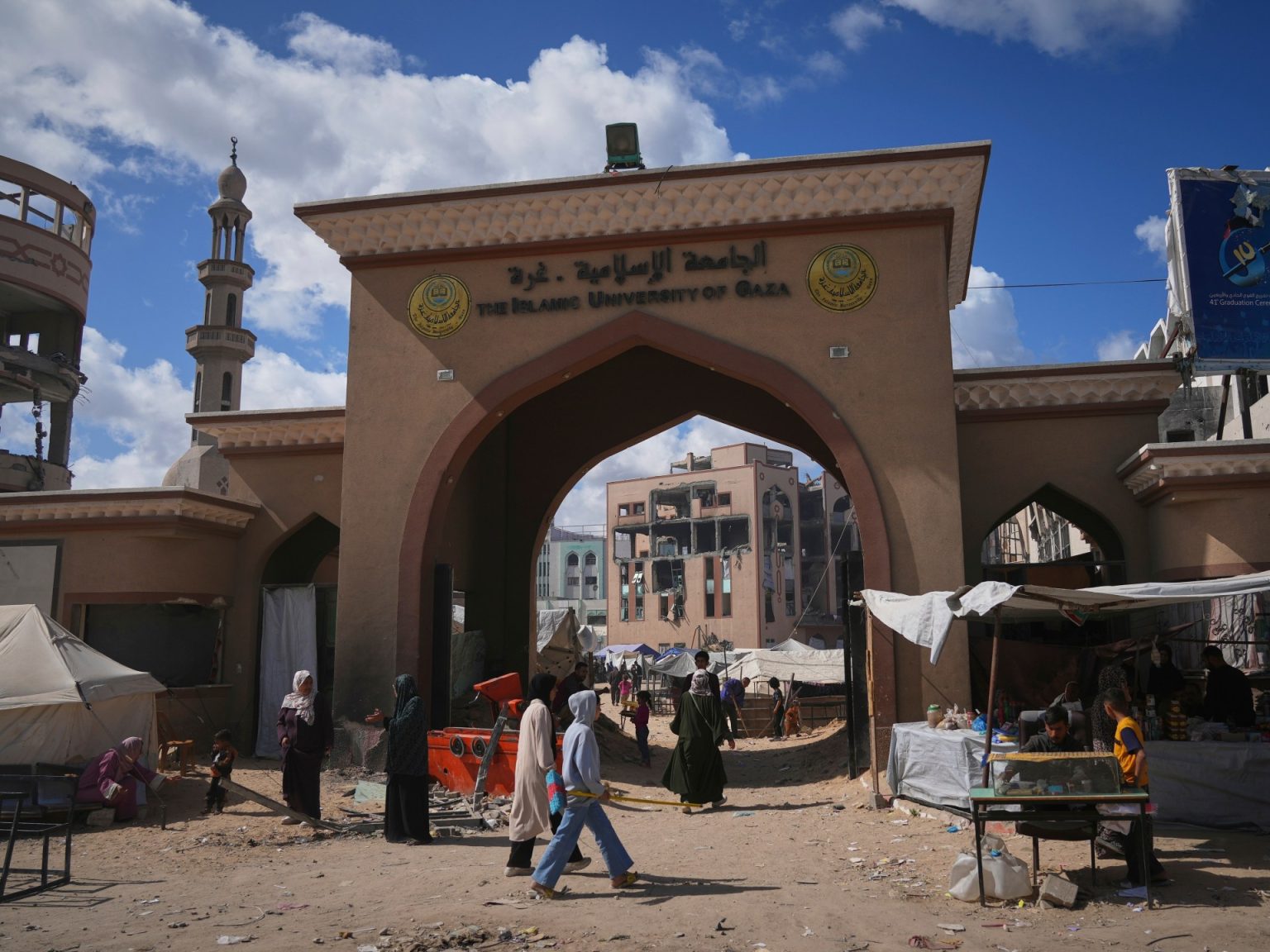 Bombed-out Gaza college turns into shelter for displaced Palestinians | Gaza Information