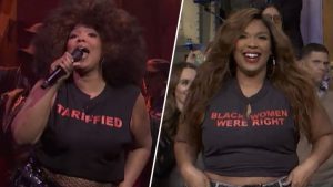 Lizzo Takes Goal At Trump Throughout ‘SNL’ Look