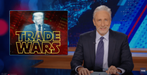 Jon Stewart Rips Trump’s Tariffs, Compares Econ Plan To ‘Squid Sport’