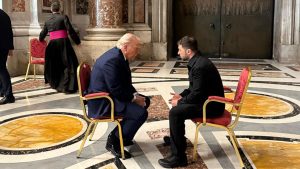 Trump and Ukraine’s Zelenskyy have ‘very productive’ assembly in Rome: US official