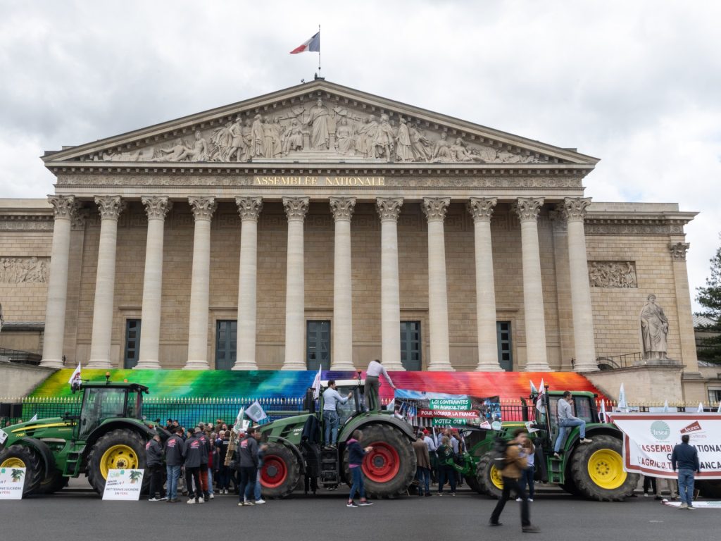 French farmers protest in Paris for regulation loosening environmental laws | Agriculture Information