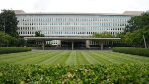 Lady detained after taking pictures exterior CIA headquarters