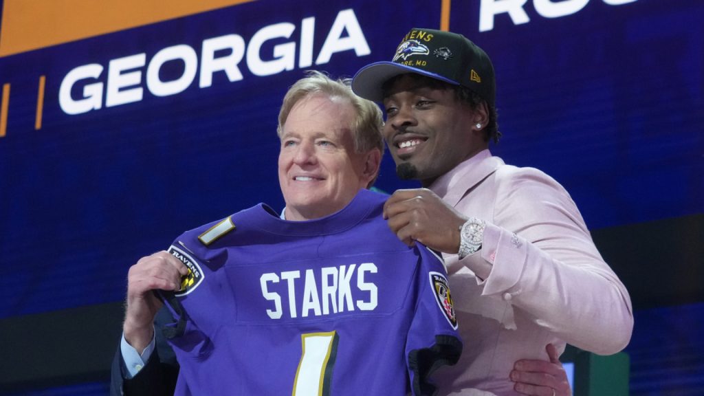 Ravens signal first-round choose Malaki Starks to rookie deal Ravens signal first-round choose Malaki Starks to rookie deal