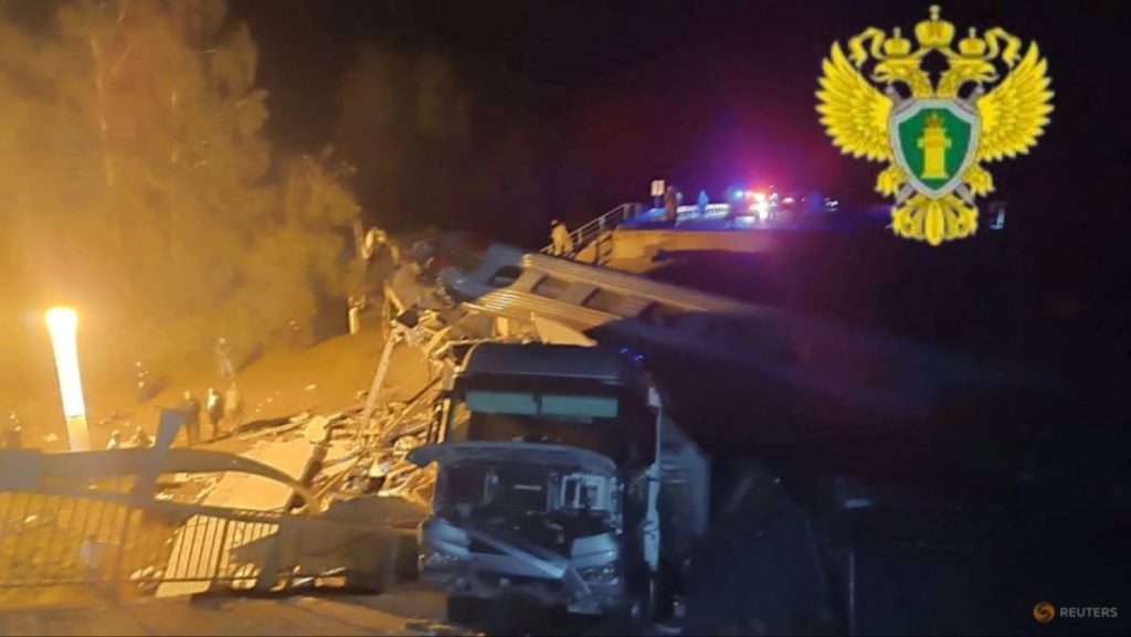Seven killed after bridge collapse, practice derailment in Russia’s Bryansk area bordering Ukraine