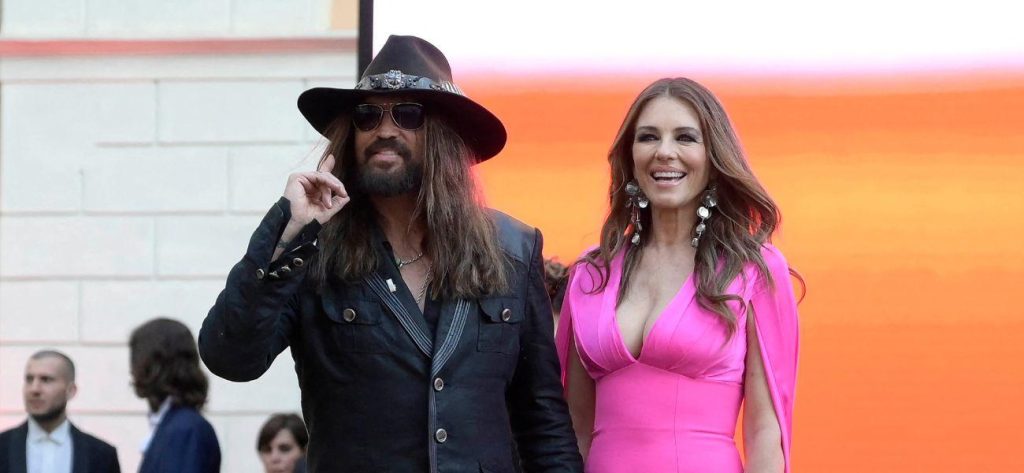 Billy Ray Cyrus Cannot Cease Touching Elizabeth Hurley In London Billy Ray Cyrus Cannot Cease Touching Elizabeth Hurley In London