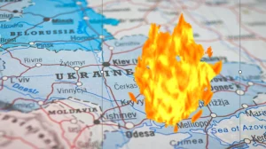 Ukraine On Fireplace – The Flatlining Of A Nation