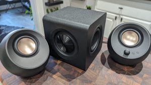 This tiny Bluetooth speaker and subwoofer caught me off guard with some large sound