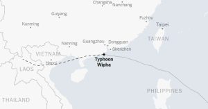 Map: Monitoring Storm Wipha – The New York Instances