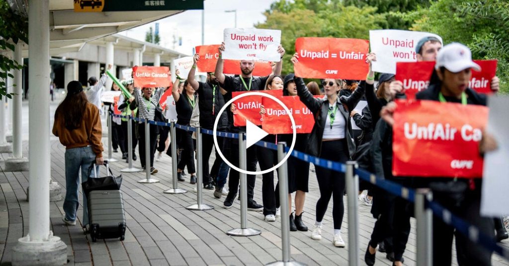 Passengers Stranded as Air Canada Flight Attendants’ Strike Continues Passengers Stranded as Air Canada Flight Attendants’ Strike Continues