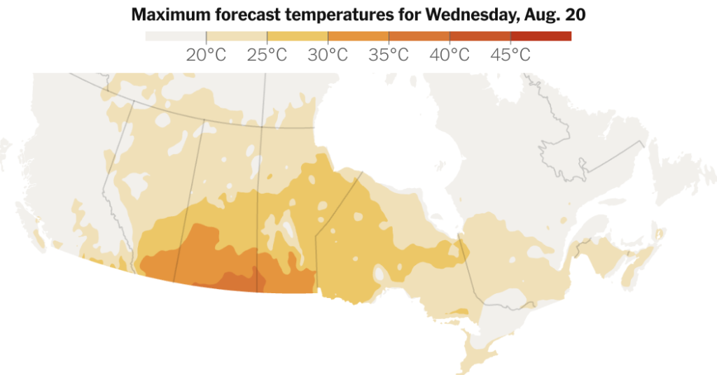 Warmth Wave Forecast: Monitoring Excessive Temperatures in Canada Warmth Wave Forecast: Monitoring Excessive Temperatures in Canada