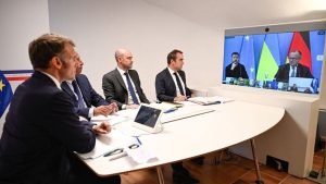 Macron says solely Zelenskyy can negotiate Ukraine territory deal