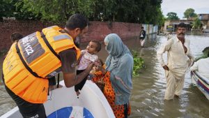 Pakistan blows up dam embankment as flood surge looms