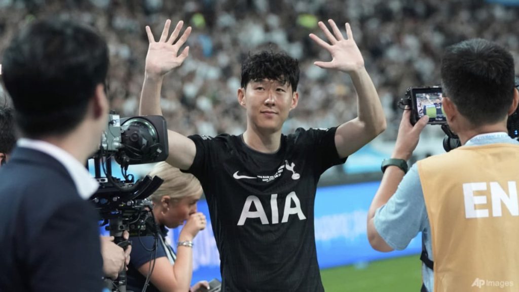 Departing Spurs captain Son in tears on emotional night Departing Spurs captain Son in tears on emotional night