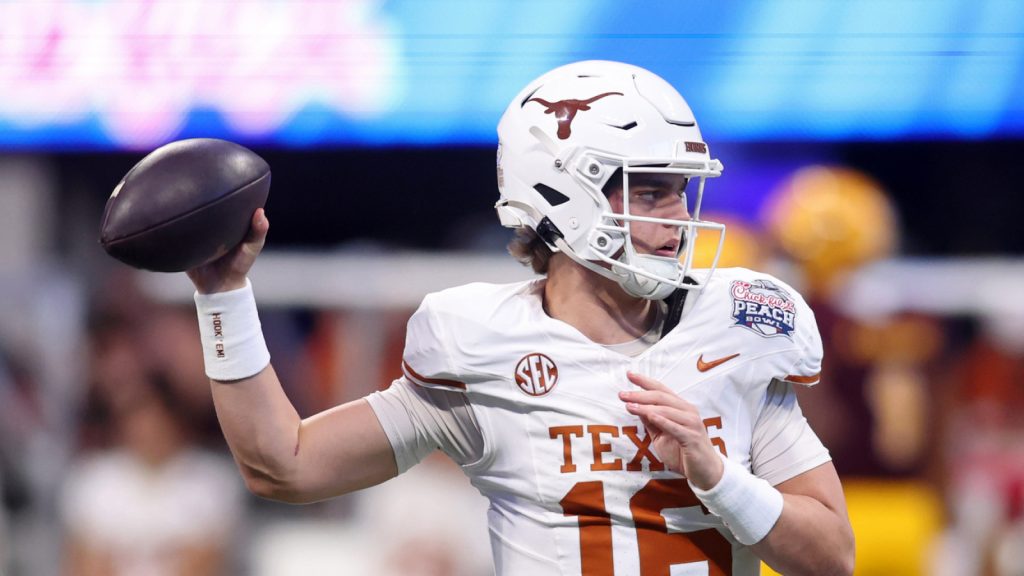 Texas’ Manning reacts to grandfather’s 2026 NFL Draft prediction Texas’ Manning reacts to grandfather’s 2026 NFL Draft prediction