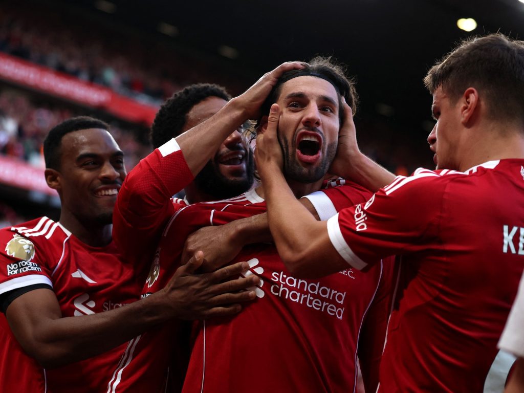 Liverpool’s Szoboszlai downs Arsenal whereas Man Metropolis stumble once more | Soccer Information Liverpool’s Szoboszlai downs Arsenal whereas Man Metropolis stumble once more | Soccer Information