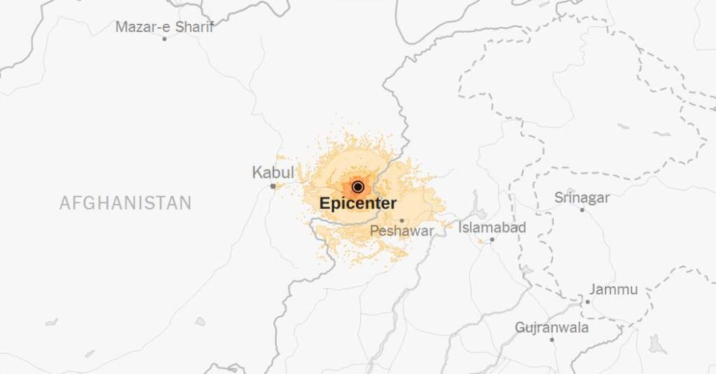 Map: 6.0-Magnitude Earthquake Strikes Afghanistan Map: 6.0-Magnitude Earthquake Strikes Afghanistan